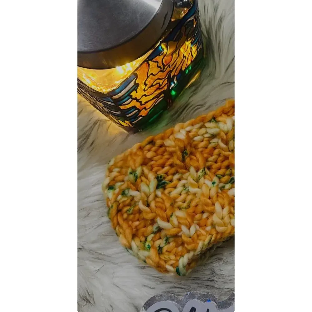 Hand Knit Merino Wool Headband - Salt Water Taffy Ear Warmer